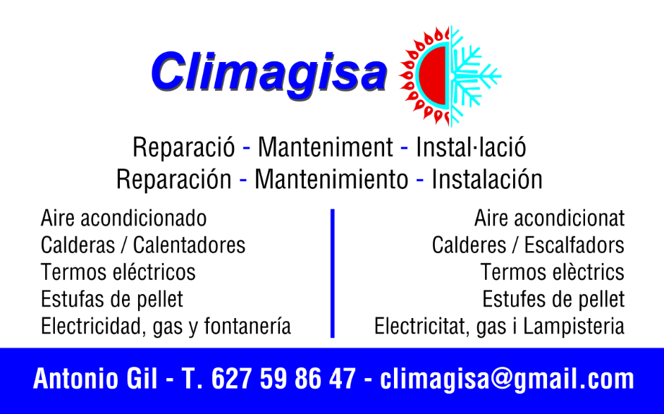 Climagisa: Reparació, Manteniment, Instal-lació, S.A.T, Calderes, aire acondicionat